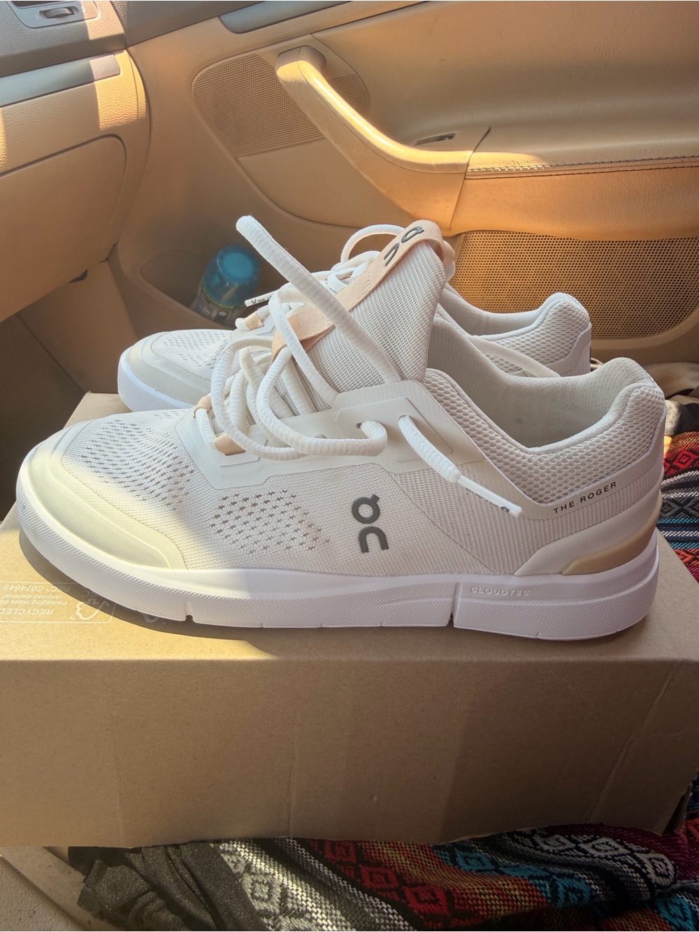 On Cloud Women's Athletic Shoes — White/Cream - Picture 2 of 3